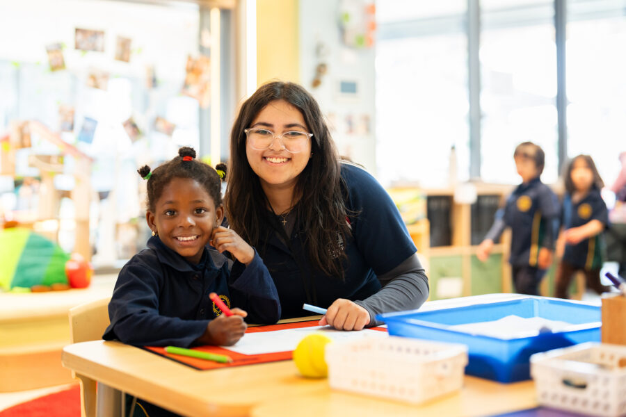 ELC Student and Teacher