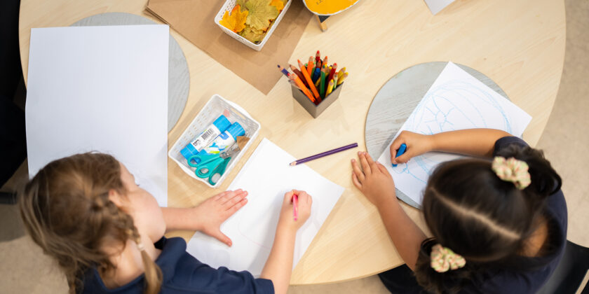 Free choice drawing activity