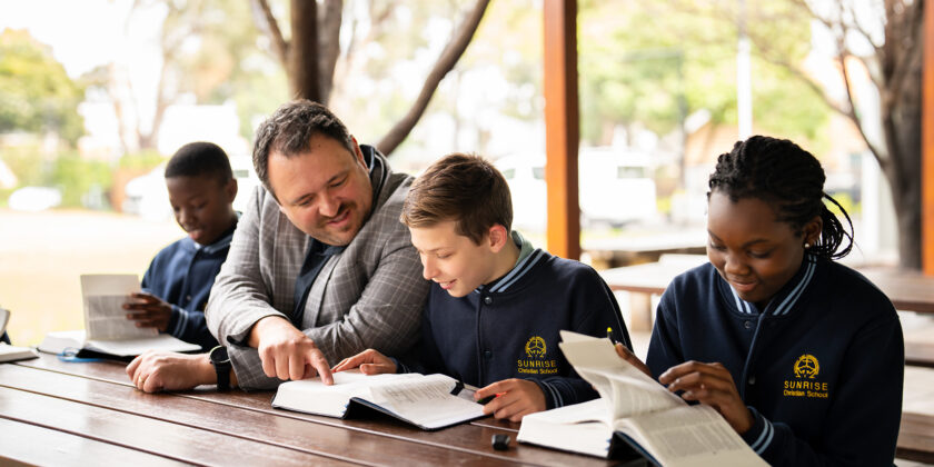 Bible study with Grade 6 students