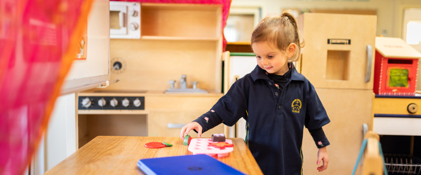 Student learning and playing.